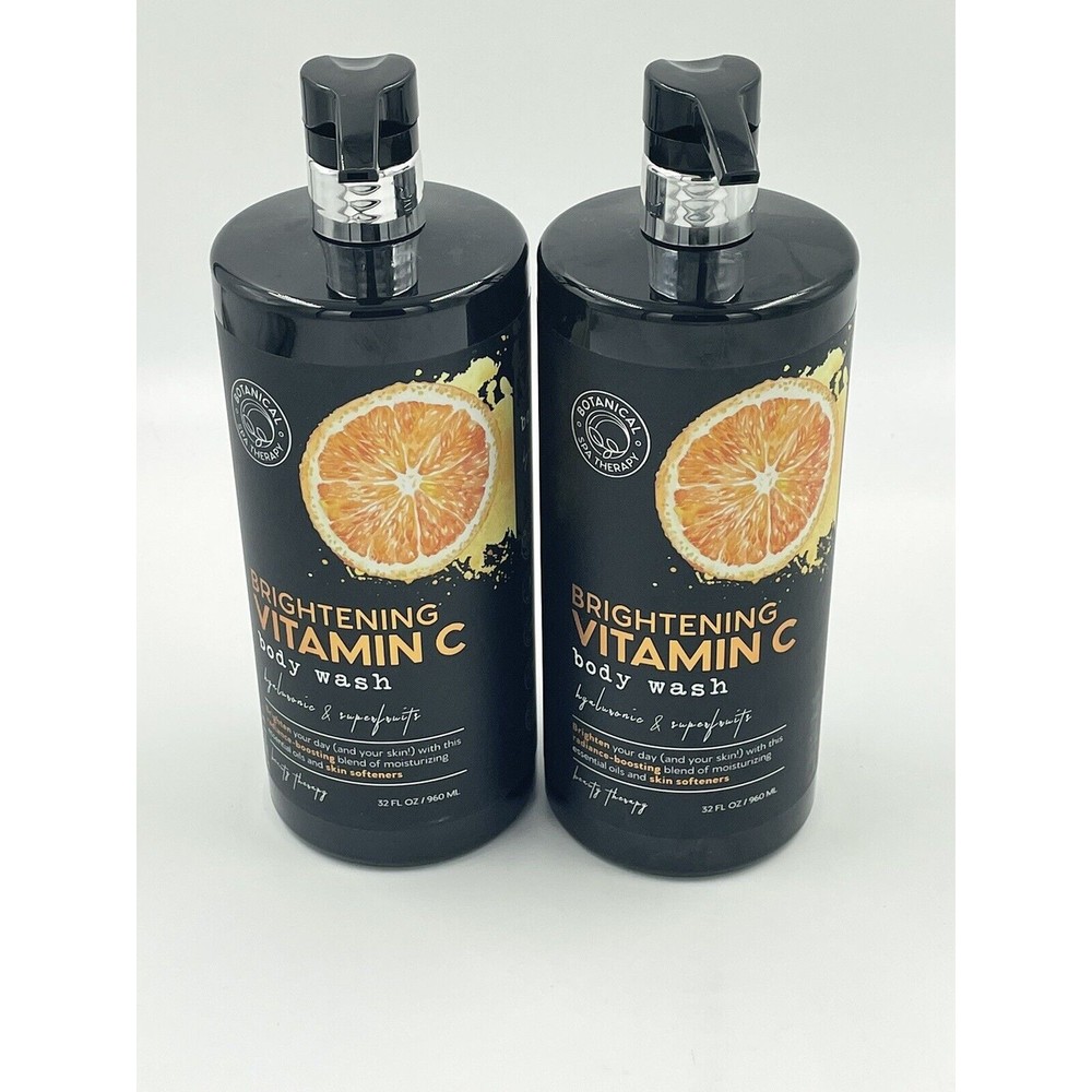 BOTANICAL SPA THERAPY BRIGHTENING VITAMIN C BODY WASH Hyaluronic Superfruit 32oz